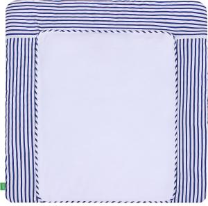 LULANDO 'Blue Stripes' Wickelauflage 75 x 85 cm blau/weiß