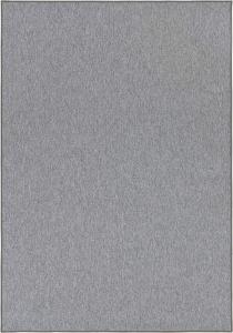 Feinschlingen Teppich Casual Hellgrau Uni Meliert - 80x200x0,4cm
