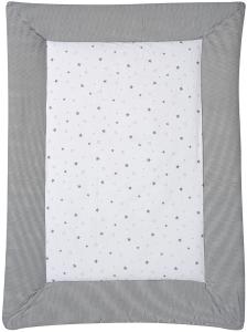 Schardt 'Sternchen' Krabbeldecke weiß/grau, 100x135 cm
