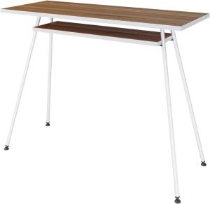 LEVIRA – Tisch, Büro, Kost Dash - 100 x 40 x 75- Walnuss Tróia und Weiß