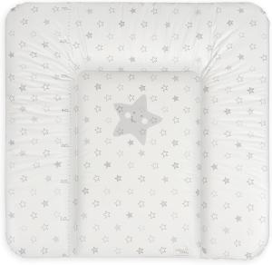 Ceba Ceba Baby Soft changing mat Gray stars 75 x 72 cm