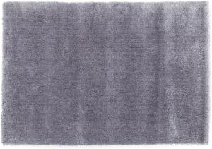 Teppich- Shaggy Hochflor Teppich ideal für alle Räume 150 x 080 cm, Silber