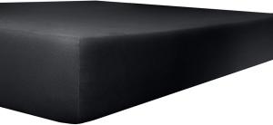 Kneer Qualität 93 Exclusive-Stretch Spannbetttuch, 140x200-160x220, 80 Onyx