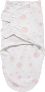 Meyco Baby Dots Pucksack, Erstausstattung Neugeborene (Pucktuch für Babys ab 0-3 Monaten, weicher Schlafkomfort, atmungsaktiv und feuchtigkeitsabsorbierend, Einschlafhilfe), Rosa