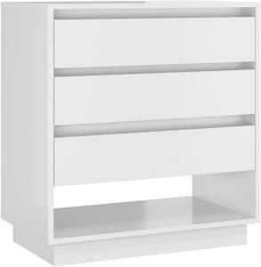 Sideboard Hochglanz-Weiß 70x41x75 cm Holzwerkstoff [809554]