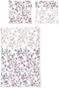 Irisette Biber Bettwäsche 2 teilig Bettbezug 135 x 200 cm Kopfkissenbezug 80 x 80 cm Lilo 8986-60 rosa