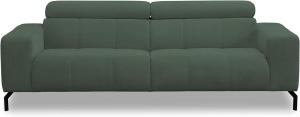 DOMO Collection Cunelli 2,5 Sitzer, Sofa mit Rückenfunktion, Garnitur mit Relaxfunktion, grün, 238x104x79 cm