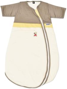 Gesslein Bubou Design 074: Temperaturregulierender Ganzjahreschlafsack/Schlafsack für Babys/Kinder, Größe 110, Natur mit einem Schaf