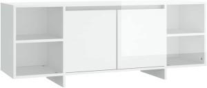 TV-Schrank Hochglanz-Weiß 130x35x50 cm Holzwerkstoff