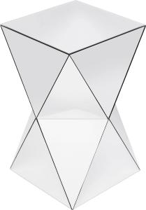 Kare Design Beistelltisch Luxury Triangle, verspiegelter Beistelltisch / Couchtisch in geometrischer Form, in verschiedenen Ausführungen erhältlich (H/B/T) 53,5x32x32cm