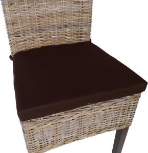 MiaMöbel Sitzkissen für Stuhl 100% Baumwolle Landhaus