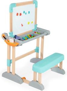 Smoby Smoby Wooden Table Blackboard 2in1 Magnetic Chalk