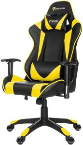Knight Paracon Gaming Gamer Stuhl Nackenkissen Lendenstütze gelb Büro Sessel