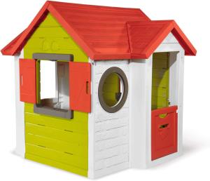 Smoby 'Neo Mein Haus' Spielhaus, 135 x 132 x 118 cm, Fassade aus pflegeleichtem und UV-stabilem Kunststoff, ab 2 Jahren