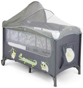 Milly Mally Milly Mally Mirage Deluxe Gray Cot Mirage Delux Gray (0992 Milly Mally)
