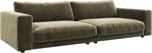 Big-Sofa Cubico 290x120 Samt Olive
