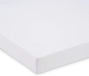 FabiMax BIO-Baumwolle Jersey Spannbettlaken für Beistellbett und Wiege, 90 x 55 cm, weiß