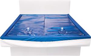 Aqua Sense 2X Wasserkern inkl. Liner/Schutzfolie + 2X cond. - ersatzset für Wasserbett/Wasserbettmatratze Größe - 200 x 220 cm Dual - Softside: Innen keilförmig 20-23 cm - Beruhigung 60%