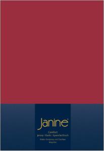 Janine Jersey Elastic Spannbetttuch | 90x190 cm - 100x220 cm | granat