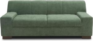 DOMO. collection Norma Sofa / 2er fest / Größe 194 x 85 x 74 cm (BxTxH) / Bezug Polyester grün