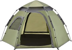 Campingzelt Nybro Pop Up Kuppelzelt 240x205x140cm Grün [pro. tec]