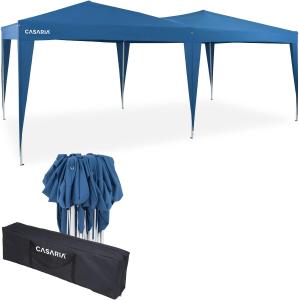 DEUBA Pavillon 3x6m Faltpavillon Capri Pop-Up Partyzelt Gartenzelt Deuba Gartenlaube blau Polyester