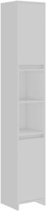 vidaXL Badezimmerschrank Weiß 30x30x183,5 cm Spanplatte [802669]