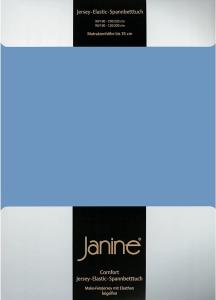Janine Elastic-Jersey-Spannbetttuch 5002 Fb 42 blau 140x200 - 160x220