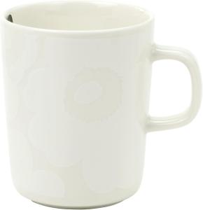 Marimekko Oiva/Unikko Mug 2,5dl - White, Natural White