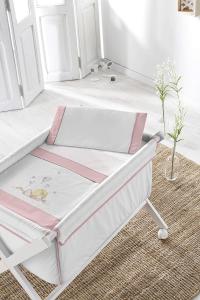 PIELSA BABY - 1377-14 | Baby-Bettlaken | Baby-Kinderbett | Bettlaken für den Winter | Baby-Bettlaken für den Sommer | Kinderbettlaken | Farbe Rosa | Größe 86 x 100 cm