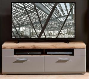 TV-Board >Kathlin< in Basalt aus Metall - 140x51x47cm (BxHxT)