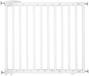 Badabulle Deco Pop Türschutzgitter/Treppengitter weiß, Schraub- oder Druckbefestigung (63,5-106 cm)