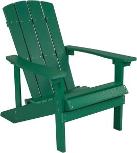 Flash Furniture Poly Adirondack Stuhl, grün, 1 Stück