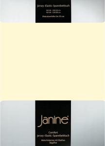 Janine Jersey Elastic Spannbetttuch | 90x190 cm - 100x220 cm | champagner
