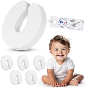 Sweet Safety® Baby Tür Klemmschutz für Türen – TÜV Schadstoff geprüft – Kindersicherung Türstopper Kinder – 6 Stück