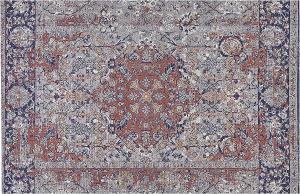 Teppich mehrfarbig orientalisches Muster 150 x 230 cm Kurzflor KORGAN