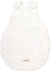 Geuther 4123 Babyschlafsack 50-56 Ganzjahresschlafsack aus 100% Bio-Baumwolle weicher Kinderschlafsack größenverstellbare & Pflegeleichte Baby Erstausstattung |Soft Swirl