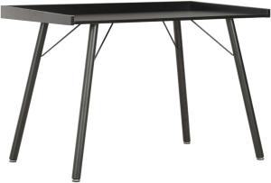 Schreibtisch, Spanplatte Schwarz, 90 × 50 × 79 cm