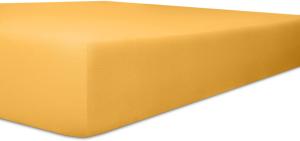 Kneer Spannbettlaken, Baumwoll-Mischgewebe, Gelb, 90 cm x 190 cm