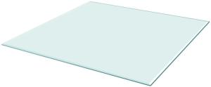vidaXL Tischplatte aus gehärtetem Glas quadratisch 800x800 mm