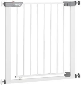 Roba 'Safety Up' Türschutzgitter, für Türbreiten 75 - 82 cm, Schraubbefestigung, Metall, Weiß