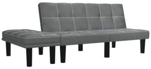 vidaXL 2-Sitzer-Sofa Grau Kunstleder [284760]