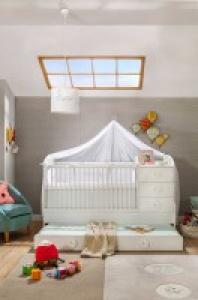 Cilek BABY COTTON 7tlg Baby Set XL Babydecke Kissen Gitterschutz Bettdeckenbezug