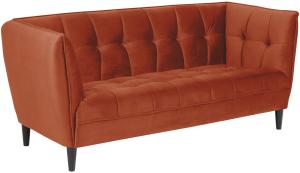 Sofa Jon 2,5 Personen orange schwarz