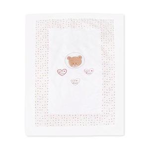 Mixibaby 'Cute Bear' Krabbeldecke rosa 100x135cm