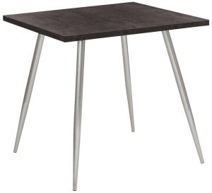 Küchentisch - 4-Fuß-Gestell Chrom / Tischplatte Betonfarben