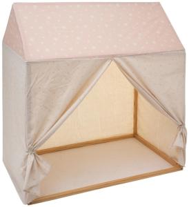 Spielzelt in Form eines Häuschens, 116 x 126 cm, - Atmosphera for kids Grau