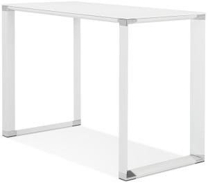 Kokoon Design Schreibtisch / Hochtisch Warner Glas Weiß 140cm
