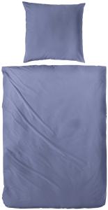 Traumhaft gut schlafen Perkal-Bettwäsche 2-teilig, Uni-Farben, in versch. Farben und Größen : Jeans : 80 x 80 cm, 240 x 220 cm