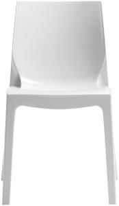 SalesFever Stuhl Designer Stuhl aus Kunststoff Kunststoff L = 52 x B = 50 x H = 81 weiß